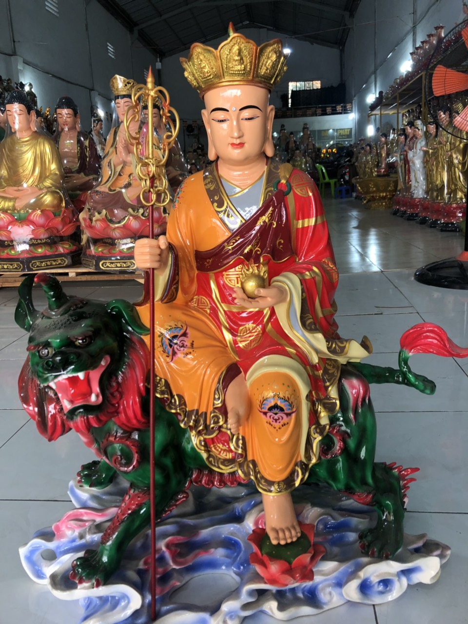 Tượng Phật Địa Tạng Đề Thính 80cm (2674)